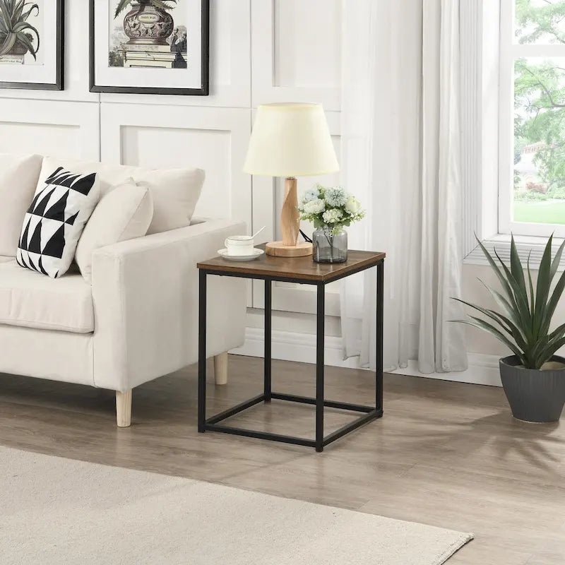 Myhozm 3-piece Round Coffee and Side Table Set with Open Shelves