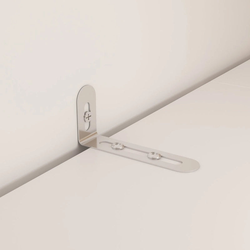 Bookshelf Entertainment Center Storage & Ambient Lighting White/Black