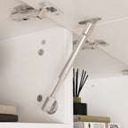 Bookshelf Entertainment Center Storage & Ambient Lighting White/Black