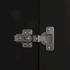 Bookshelf Entertainment Center Storage & Ambient Lighting White/Black