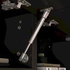 Bookshelf Entertainment Center Storage & Ambient Lighting White/Black