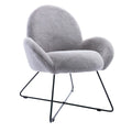 Corvus Rowen Modern Fleece Upholstered Accent Chair with Arm