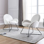 Corvus Rowen Modern Fleece Upholstered Accent Chair with Arm