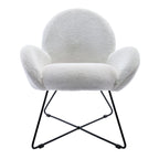 Corvus Rowen Modern Fleece Upholstered Accent Chair with Arm