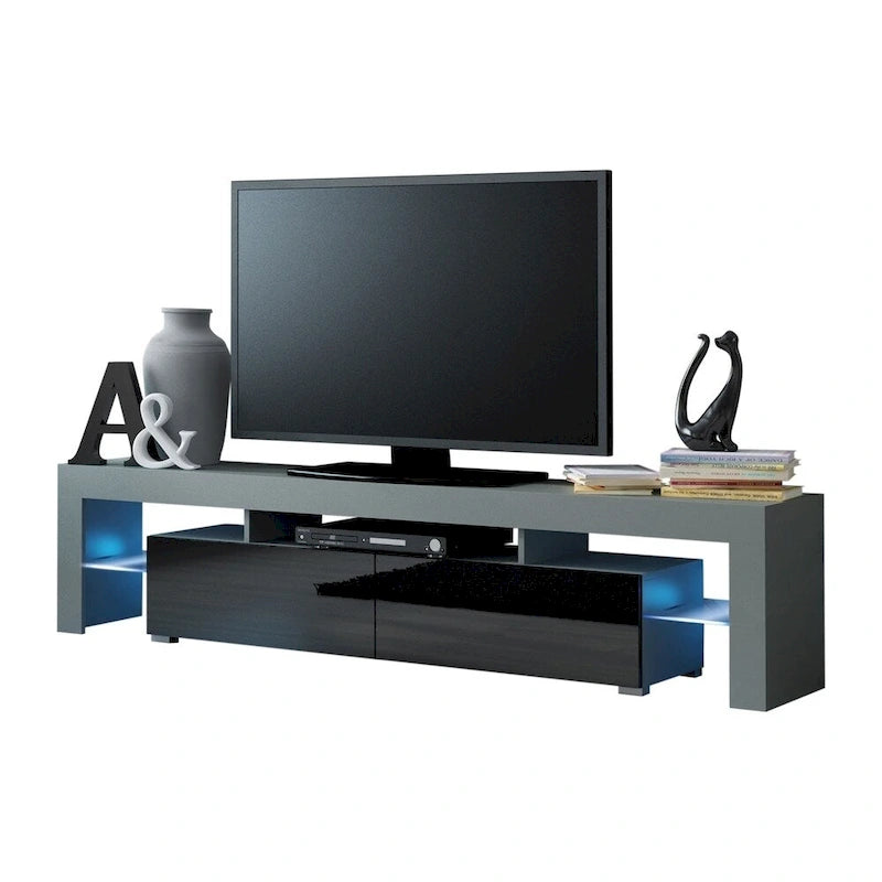 Milano 200 Modern 79-inch TV Stand with 16 Color LEDs