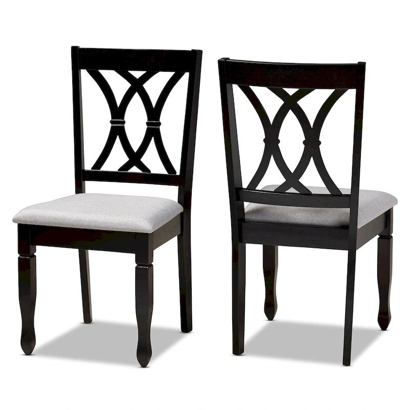 Reneau Modern and Contemporary Upholstered 2-Piece Dining Chair Set