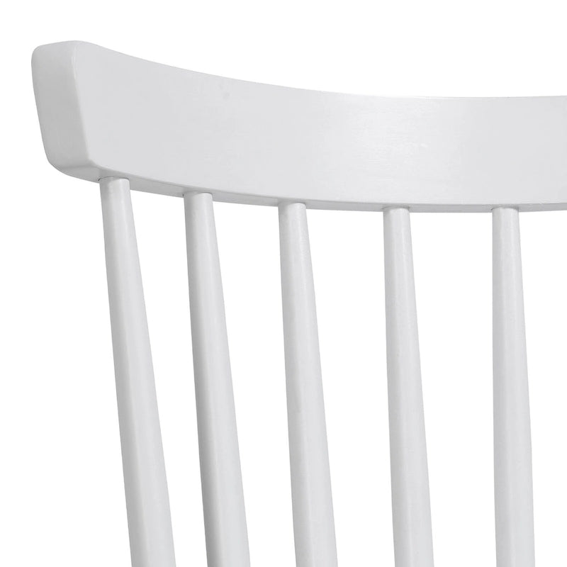 Solid Wood Spindle Back Windsor Dining Chairs, Set of 2 - 17.44 (W) x 19.7 (D) x 33.1 (H)