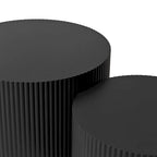 Wave Stripe Nesting Coffee Table Set for Living Room,Bedroom