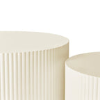 Wave Stripe Nesting Coffee Table Set for Living Room,Bedroom