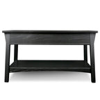 Leick Home Mission Two Drawer Coffee Table with Shelf