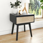 Max and Lily Scandinavian Nightstand with Drawer