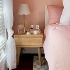 Max and Lily Scandinavian Nightstand with Drawer