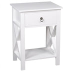 Simple Bedroom Bedside Table With Drawer