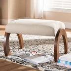 Contemporary Fabric Upholstered Ottoman by Baxton Studio