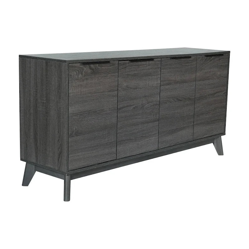 60 Buffet Cabinet with 4 Soft Close Doors and Adjustable Shelves - 15.75D x 59.25W x 29.75H