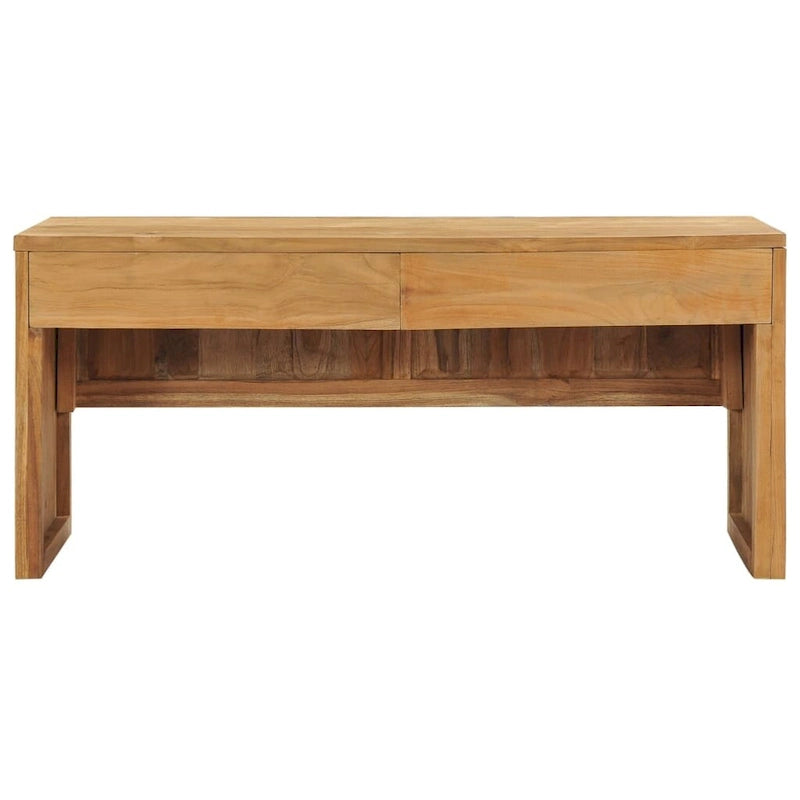 vidaXL TV Stand 39.4x13.8x17.7 Solid Wood Teak