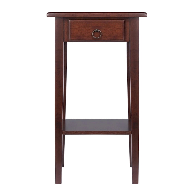 Regalia Accent, Side Table, Walnut - 17W x 14D x 29.50H