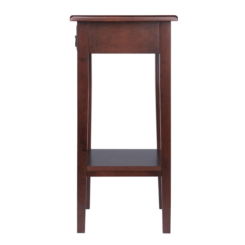Regalia Accent, Side Table, Walnut - 17W x 14D x 29.50H