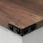 Pellebant 2-Tier Coffee Table Center Table Tea Table with Storage Shelf