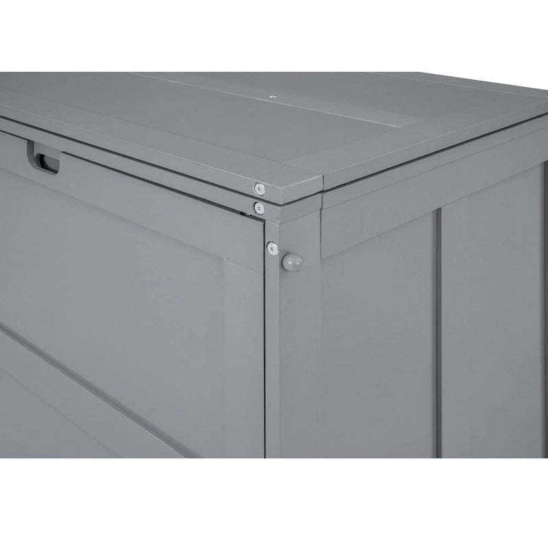 Queen Size Murphy Bed with Rotable Desk