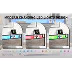 Full Size Platform Bed Frame, Storage Headboard with Charging Station and 4 Storage Drawers