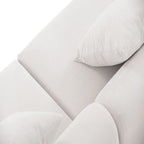 108.3in Upholstered Blue White 4-Seater Modern Fabric Sofa Couch