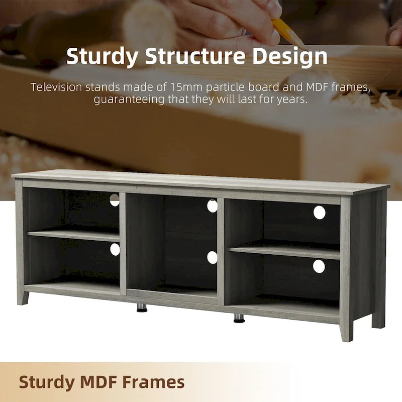 TV Stand Storage Media Console Entertainment Center, without Drawer - N/A