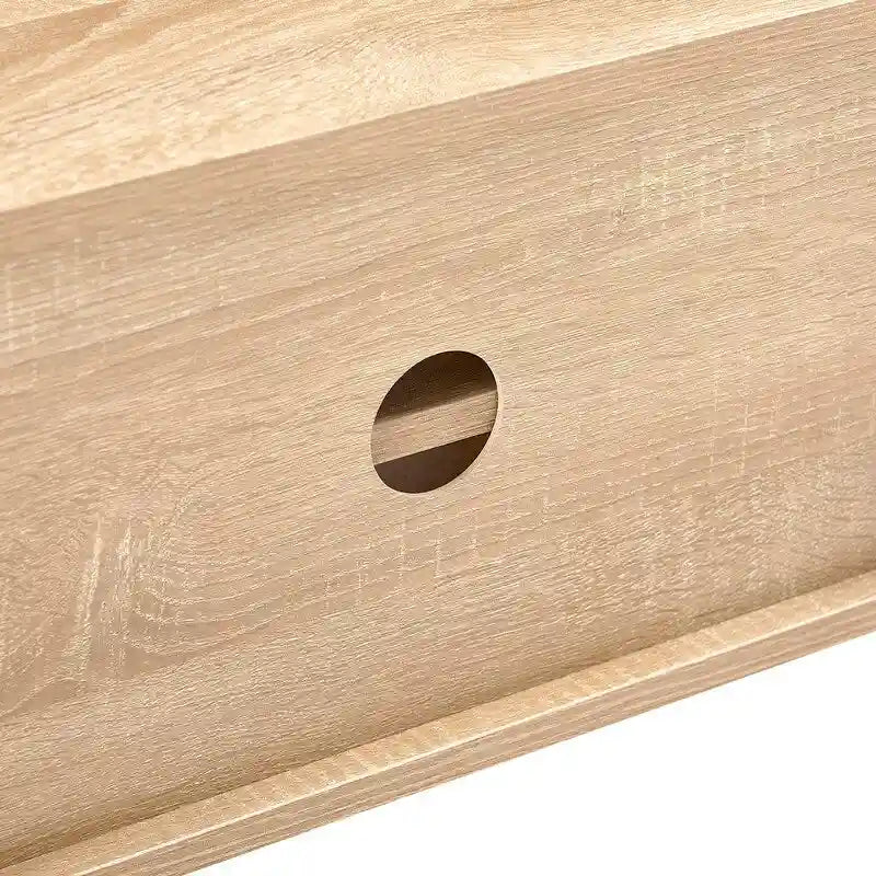 55.12 Rattan TV cabinet, double sliding doors