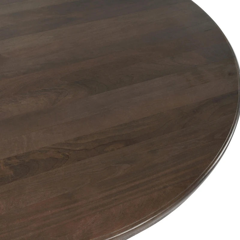 Classic Home Brookside 60 Round Dining Table in Cocoa Brown - 60Wx60Dx30H